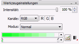 Verlaufseinstellungen