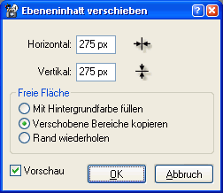 Ebeneninhalt verschieben